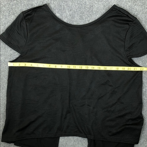 Women's Short Sleeve Top with Split Back and 'LOVE' Back Straps Sz XL (T5) - Picture 5 of 8